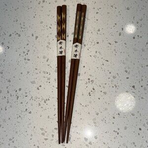 Elegant Japanese Wooden Chopsticks Set